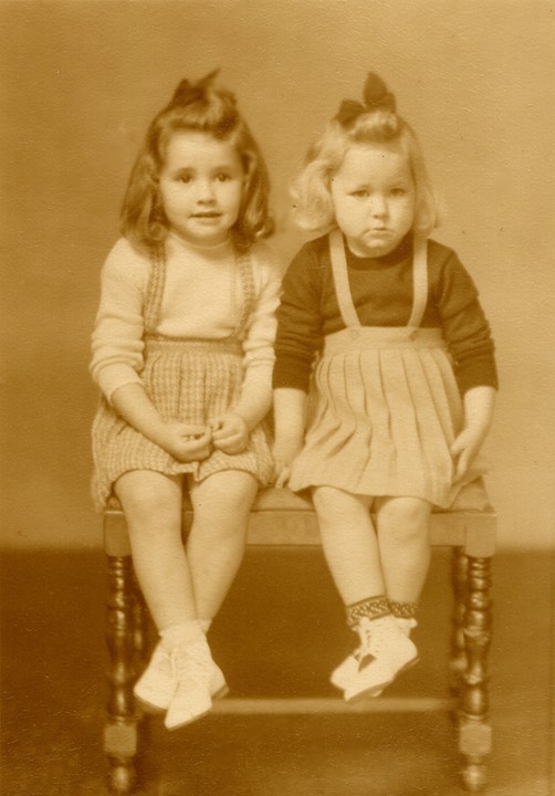 Carol & Edna 1945 copy